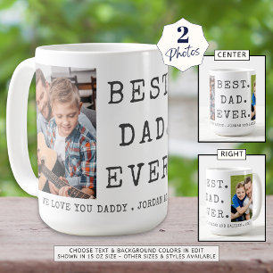 Modern BÄSTA PAPPAN NÅGONSIN 2 Bilder Personlig Kaffemugg