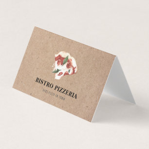 Modern bästa pizza i egen Professionell Visitkort