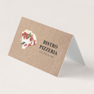 Modern bästa pizza i egen Professionell Visitkort