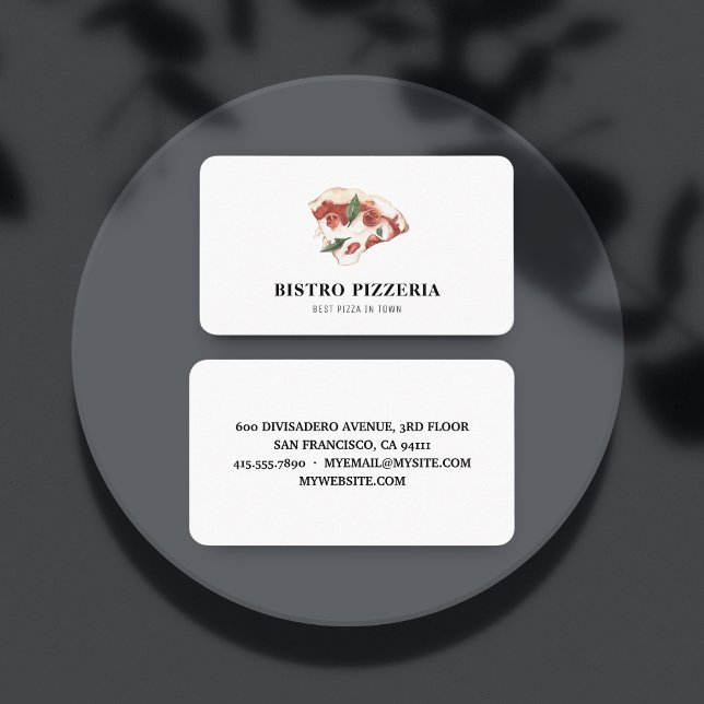 Modern bästa pizza i egen Professionell Visitkort (Skapare uppladdad)