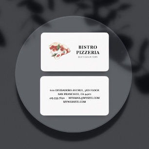 Modern bästa pizza i egen Professionell Visitkort
