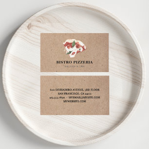 Modern bästa pizza i egen Professionell Visitkort