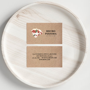 Modern bästa pizza i egen Professionell Visitkort