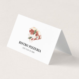Modern bästa pizza i egen Professionell Visitkort