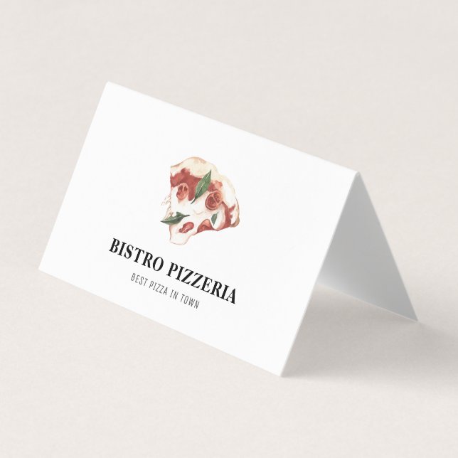 Modern bästa pizza i egen Professionell Visitkort (Framsida)