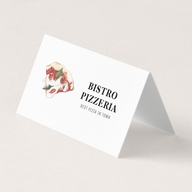 Modern bästa pizza i egen Professionell Visitkort (Framsida)