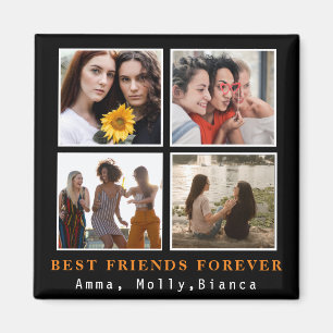Modern bästa vän för fotokollage Bestie Magnet