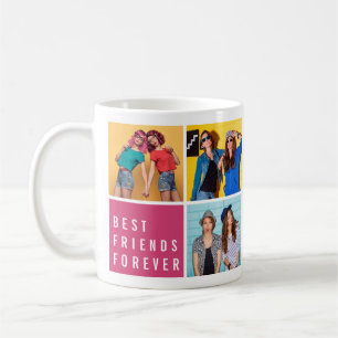 Modern bästa vän för fotokollage kaffemugg