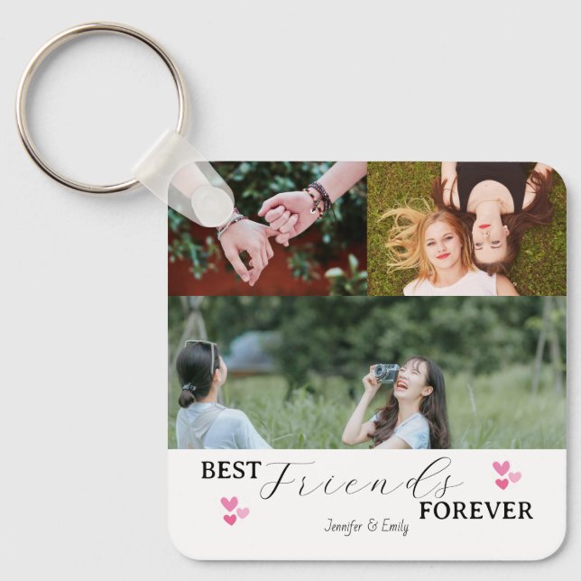 Modern bästa vän för nyckelkedja - 6 foto nyckelring (Framsida)