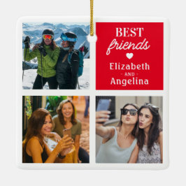Modern bästa vänner Bild Julgransprydnad Keramik