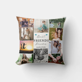 Modern bästa vänner för 10 fotokollage kudde