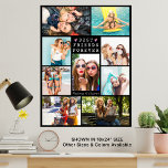 Modern BÄSTA VÄNNER FÖR FRAMTIDEN 9 Photo Collage  Poster<br><div class="desc">Skapa ett fotominne som poster utskrift för din bästa vän eller vänner med hjälp av den här lättöverförbara fotosamlingsmallen som innehåller 9 av ditt favoritprogram för bilder av din BFF i ditt val av färg. Den enkla, klassiska titeln BEST FRIENDS FOREVER är redigerbar och/eller du kan lägga till namn eller...</div>