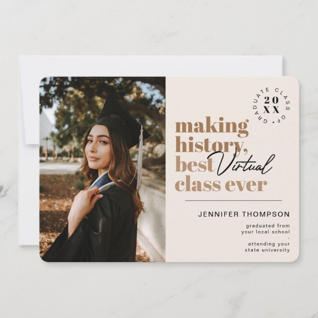 Modern bästa Virtuella klass Studenten Covid Meddelande (Framsida)