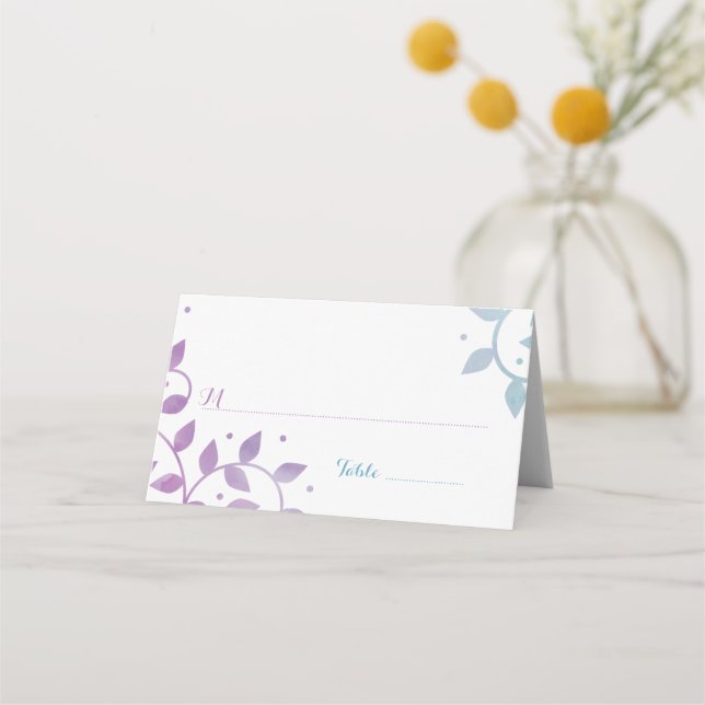 Modern Bat mitzvah sjukförsäkringskort i Livets tr Placeringskort (Framsida)