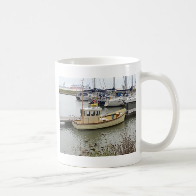 Modern båt traditionell stil kaffemugg (Höger)