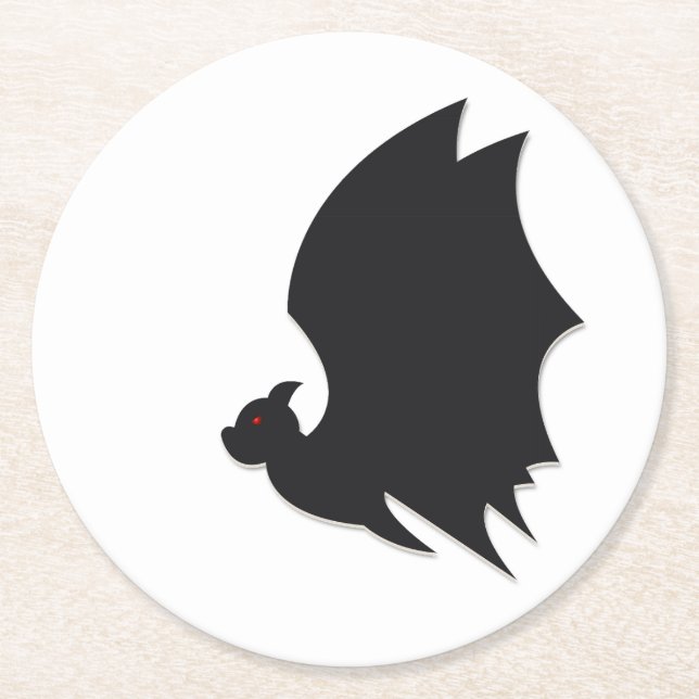 Modern bat underlägg papper rund (Framsidan)