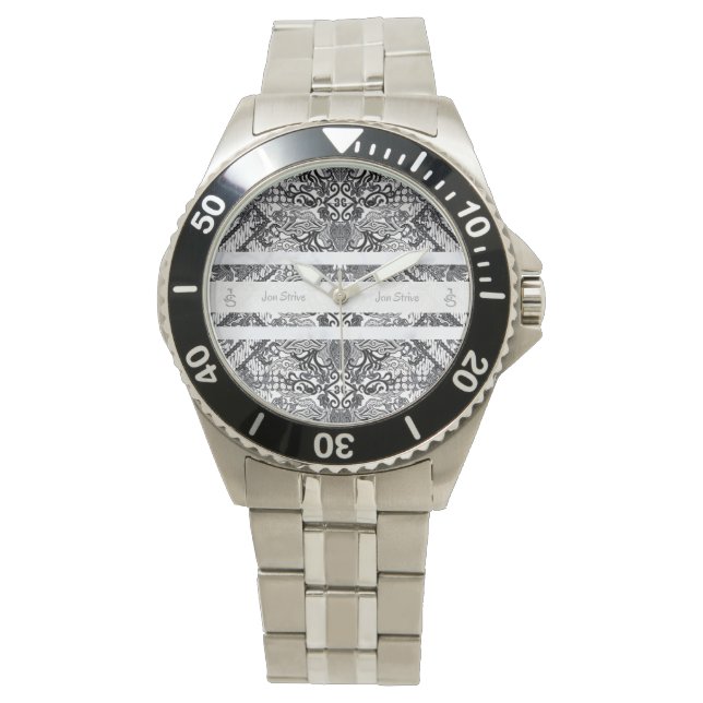 Modern BATIK-mönster Armbandsur (Framsida)