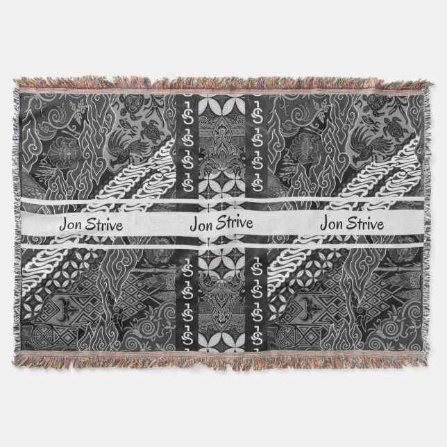 Modern BATIK-mönster Filt (Framsidan)