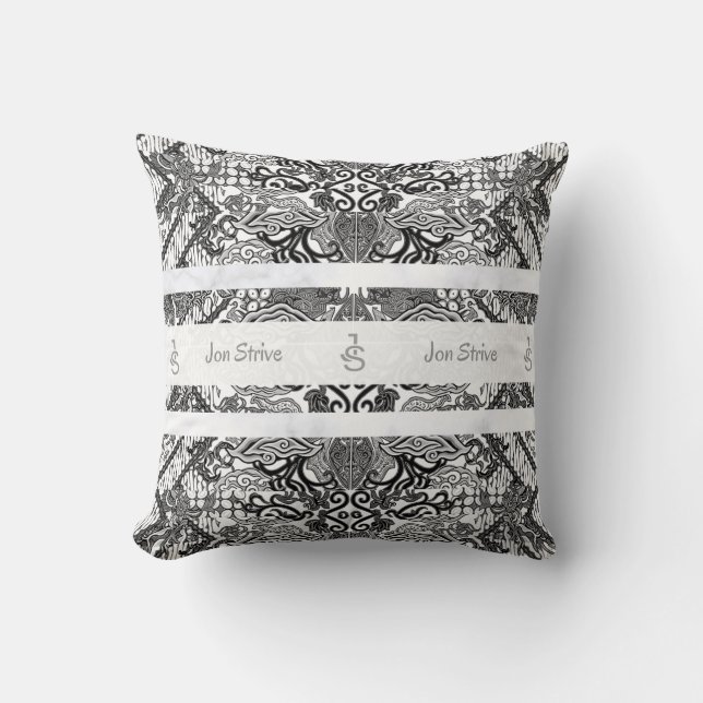 Modern BATIK-mönster Kudde (Framsida)