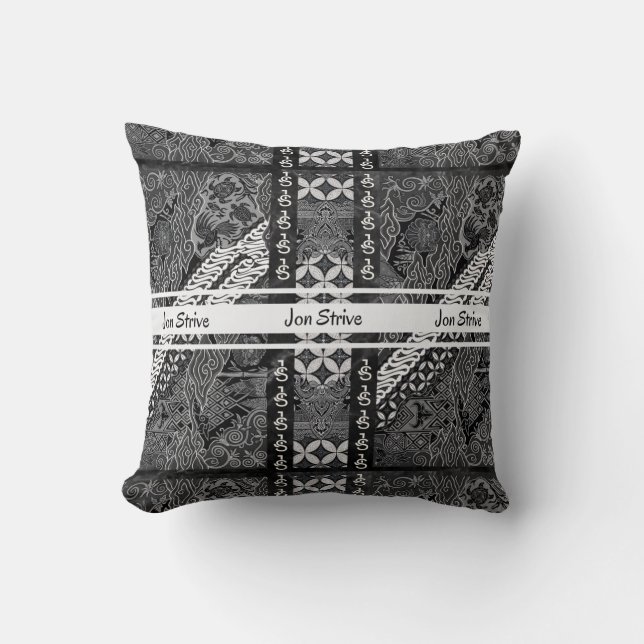 Modern BATIK-mönster Kudde (Framsida)