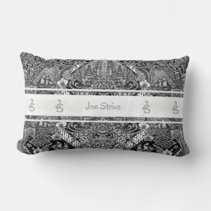 Modern BATIK-mönster Lumbarkudde