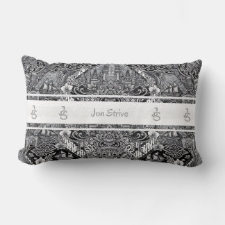 Modern BATIK-mönster Lumbarkudde