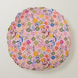 Modern Batik Rose Shadow Rund Kudde