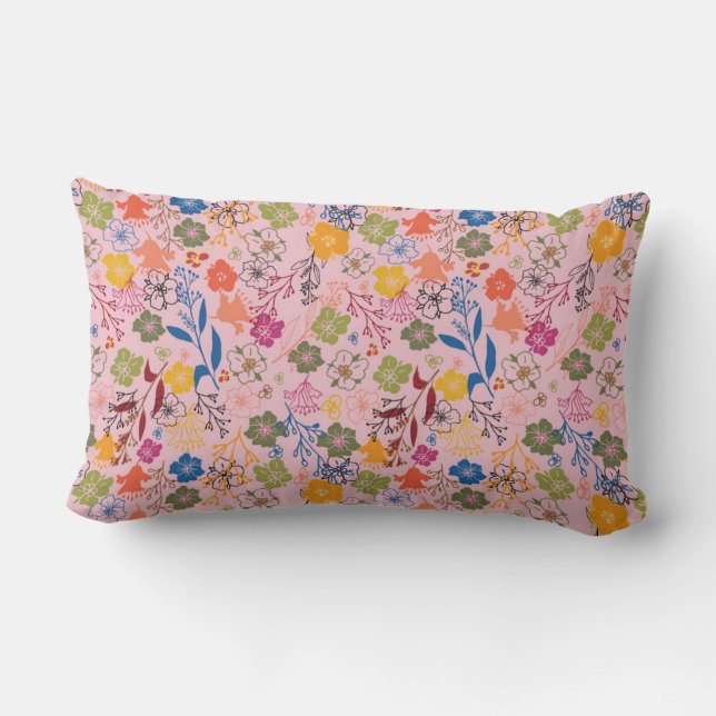 Modern Batik Rosskugga Lumbarkudde (Baksida)