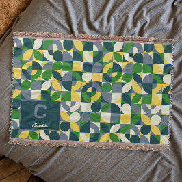 Modern Bauhaus Abstract Geometric Monogram Pattern Filt