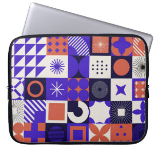 Modern Bauhaus: Bold Geometric Mönster. Laptop Fodral