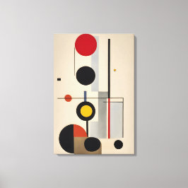 Modern Bauhaus Geometric Abstrakt Art Canvastryck