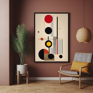 Modern Bauhaus Geometric Abstrakt Art Poster