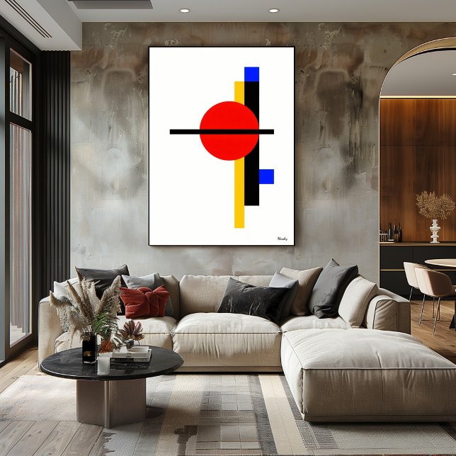 Modern Bauhaus Geometrisk Minimalistisk Väggkonst (Skapare uppladdad)