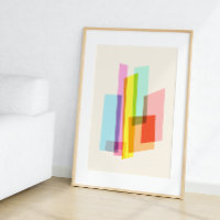 Modern Bauhaus Pastel-Trendig i medelårhundradet G