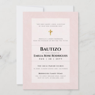 Modern BAUTIZO Bautismo BAPTISM Christening INBJUD Inbjudningar