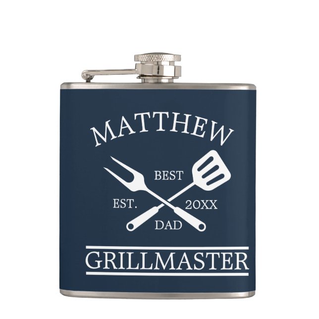 Modern BBQ Grill Master Fars dag-gåvor Fickplunta (Framsidan)