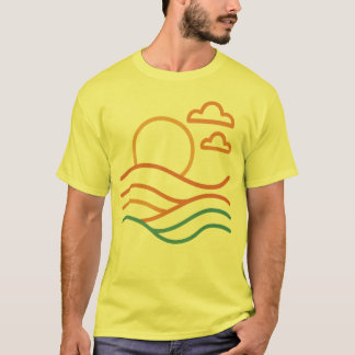 Modern Beach Artwork Manar-Shirt T Shirt