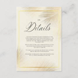 Modern Beach Coastal Frame Wedding   Tilläggskort