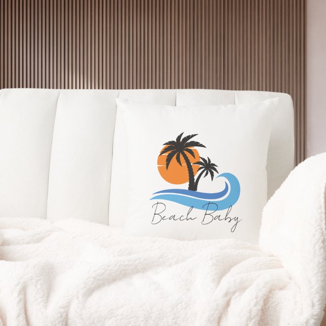 Modern Beach House Boeing Sailing Summer Kudde (Skapare uppladdad)