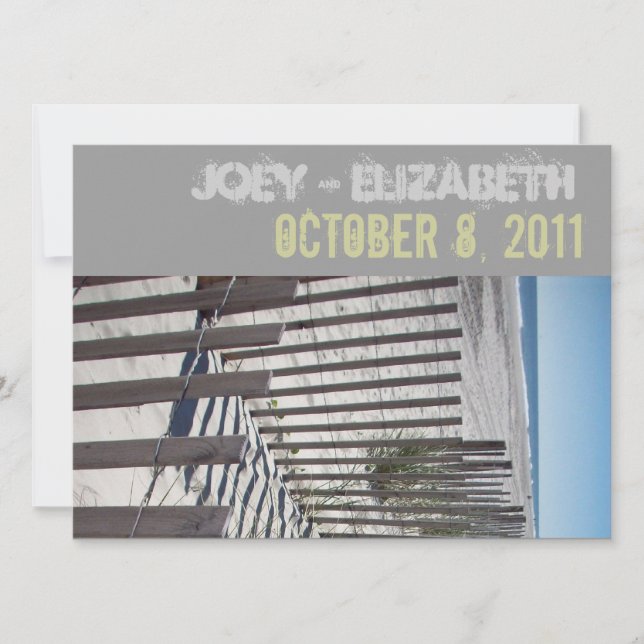 Modern Beach-inbjudan Inbjudningar (Framsida)