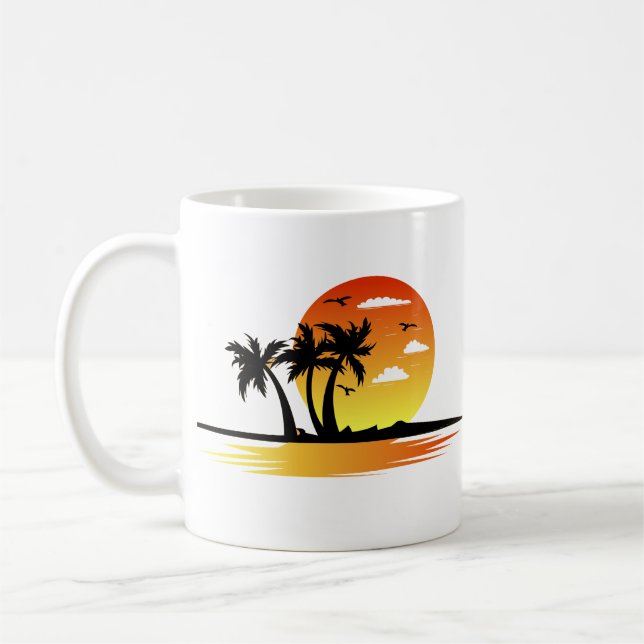 Modern Beach Resa Kaffemugg (Vänster)