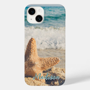 Modern Beach Starfish Snäcka Himlar Personlig