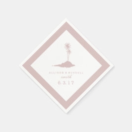 Modern Beach Wedding Napkins -  Pappersservett