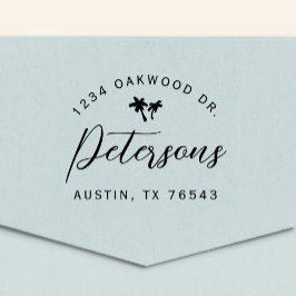 Modern Beachy Returadress Self-Inking Frimärke Självfärgande Stämpel