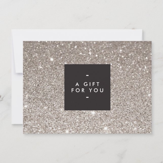 Modern Beauty Gift-kort i Silver (Framsida)