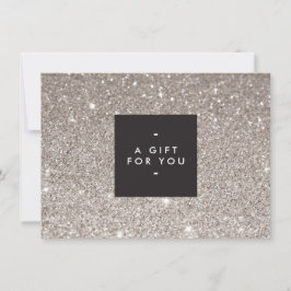 Modern Beauty Gift-kort i Silver