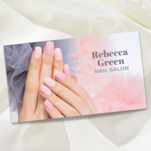 Modern Beauty Manicurist Nail Artist Nail Salon Visitkort