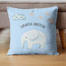 Modern Beauty Pastel Blue Elephant & Stars Kid