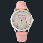 Modern Beauty Pastel Rosa Bear med Namn Armbandsur<br><div class="desc">Modern Beauty Pastel Rosa Bear med Namn</div>