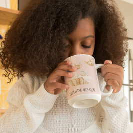 Modern Beauty Pastel Rosa Kid Namn Två-Tonad Mugg